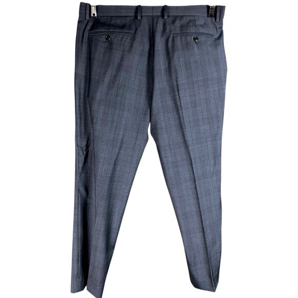 NWT* Men's Theory Blue Multi Kingston Wool Plaid Pants 38 $265 Retail (*read) - Picture 2 of 10